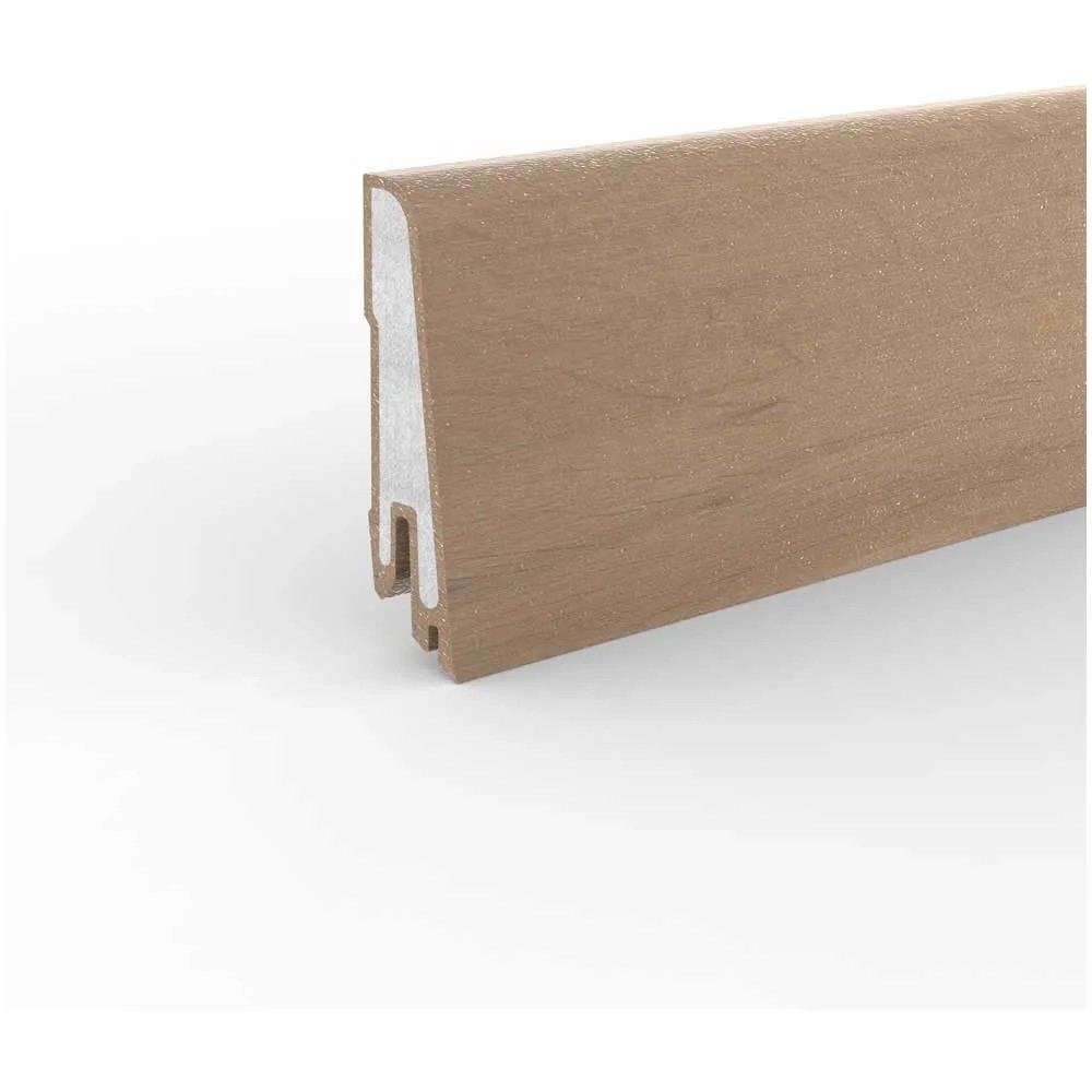 Plinthe Acier Inox Type 60 – H60 X L15 Mm, ép. 2 Mm, Perforée, Angle 94°, Longueur 2,5 M – Fabrication Allemande