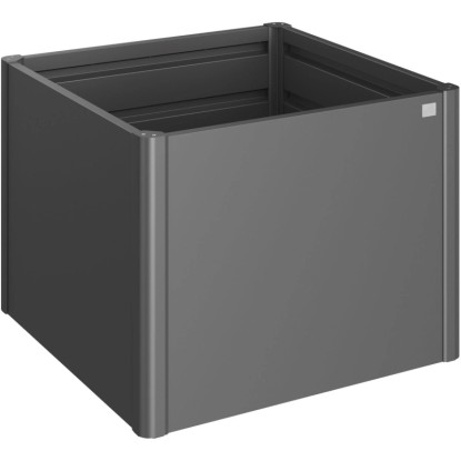 Biohort Aiuola rialzata metallo Gri scuro metallizzato (HxLxP) 77 x 102 x 102 cm