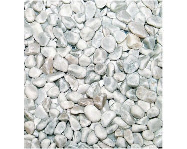 Ghiaia decorativa Bianco Carrara granulometria 10 mm / 1,8 kg