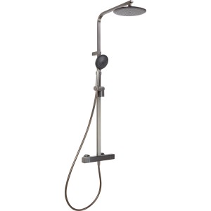 Ensemble de douche de tête baliv KBS-23.451 Gunmetal avec mitigeur thermostatique