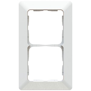 Cornice di copertura bianca Modino Priamos, 150x90mm, per scatole interruttori con profilo di design.