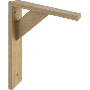 Console en bois de pin, 19,5x16,5 cm, pour montage d'étagère. Support d'étagère au design intemporel.