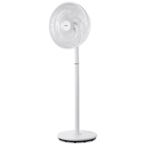 Ventilateur sur pied blanc Trisa Comfort Breeze X82 Lite avec base ronde.