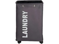 Wenko Wäschesammler Quadro Grau 79 l