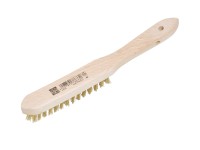 LUX Drahtbürste Messing 3-reihig