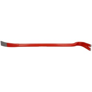Piede di porco professionale rosso, lunghezza 60 cm, con fessura per chiodi per un'elevata leva.