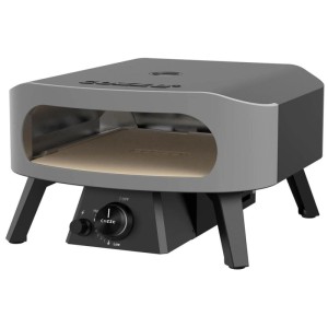 Forno per pizza a gas Cozze Classic 13 grigio per esterni. Design compatto con manopola.