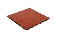 Pletscher Fallschutzplatten mit Drainage Rotbraun 50 x 50 cm