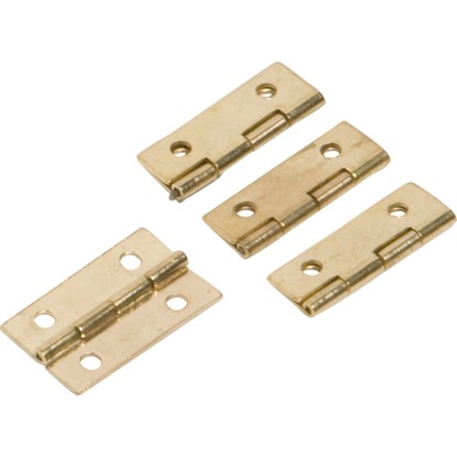 Cerniera per cofanetti ottonata 20 x 15 mm / 4 pz