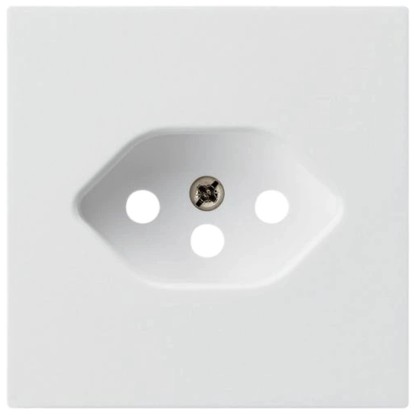 Hager Steckdose Kallysto 1 x T13 Frontplatte Weiss