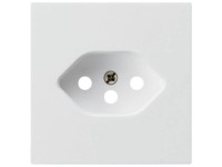 Hager Steckdose Kallysto 1 x T13 Frontplatte Weiss