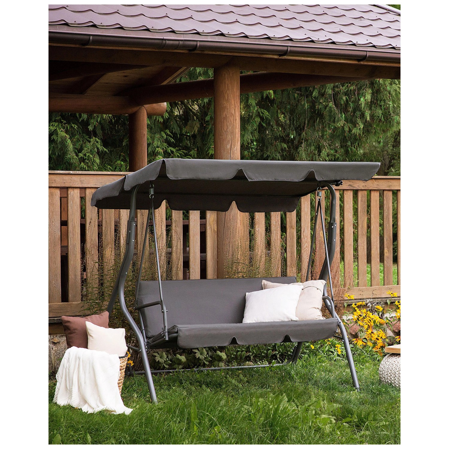 Beliani Dondolo Da Giardino Di QualitÃ Dondolo Beliani Poltrona A