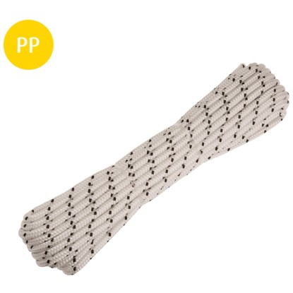 PP-Seil Weiss-Schwarz Ø 10 mm / Länge 15 m