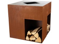 Feuerstelle Quadro Ruggine Stahl gerostet Feuerstelle Quadro Ruggine Stahl gerostet