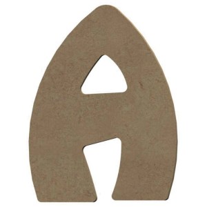Gomille figura in MDF A, naturale, 5,5x8 cm, per bricolage e decorazioni.