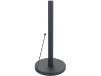 Wenko Küchenrollenhalter Clayton Pulverbeschichtetes Metall Schwarz Ø 15 x 33 cm