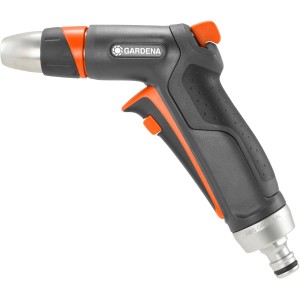 Gardena Premium Pistola a spruzzo, robusta e versatile per irrigazione e pulizia del giardino.