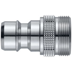 Nipplo di raccordo Neomatic Pro, ottone cromato, M22x1, Ø 16,5 mm per raccordi.