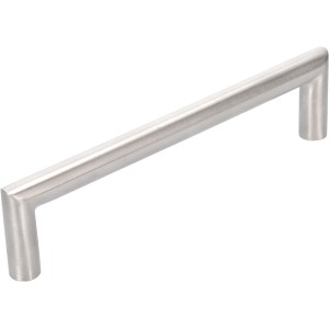 Maniglia per mobili Siro 2423 H, acciaio inox finemente levigato, interasse 128 mm.