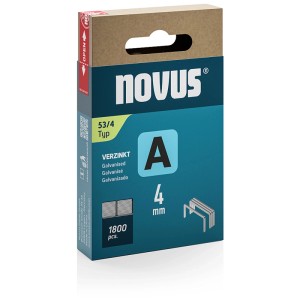 Novus Klammern A 53, Stahl verzinkt, 4 mm, 1800 Stück, für Tacker.