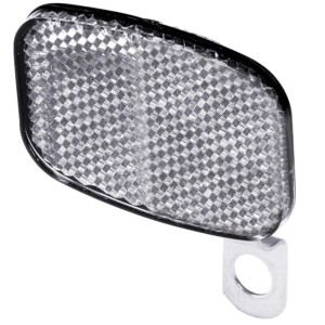 Riflettore bianco Prophete per mountain bike con staffa per illuminazione bici.