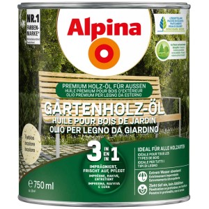 Dose Alpina Gartenholz-Öl 750ml für Holzpflege im Außenbereich.