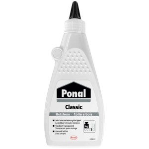 Ponal Holzleim Classic, 550g Flasche, ideal für Holz- und Bastelarbeiten.