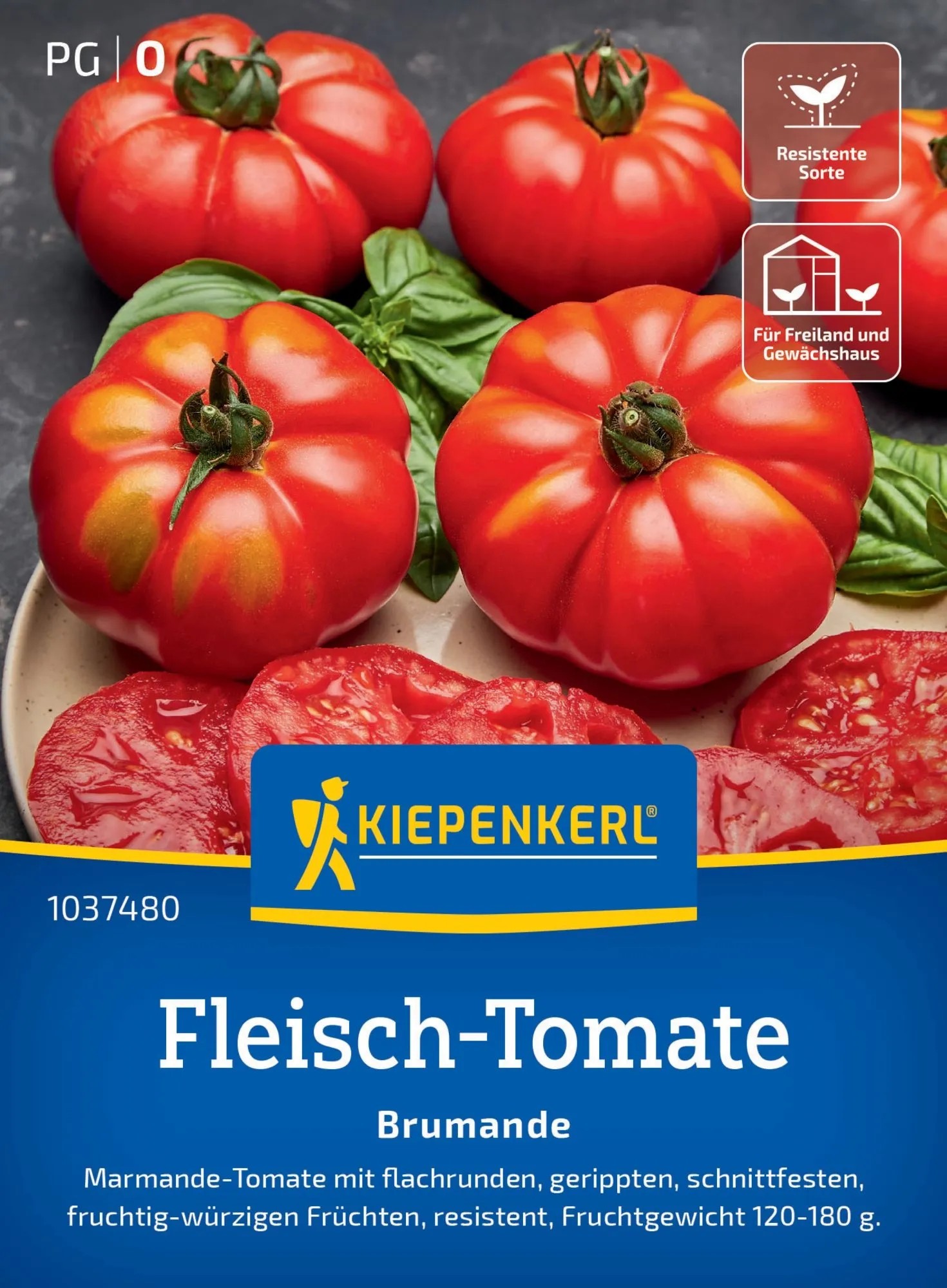 Kiepenkerl Saatgut Fleisch-Tomate Brumande F1 7 Pflanzen