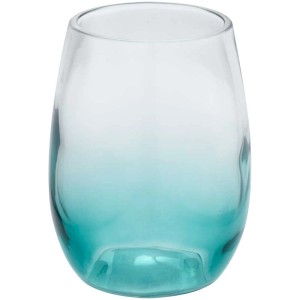 Portaspazzolino Diaqua Farin in vetro blu sfumato per il bagno.