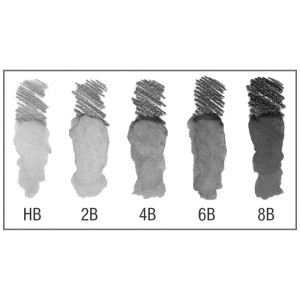 Faber-Castell Graphite Aquarelle Bleistifte, 5er Set mit verschiedenen Härtegraden.