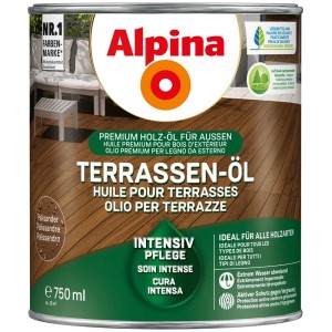 Dose Alpina Terrassen-Öl Palisander, Holzpflege für Aussenbereiche.