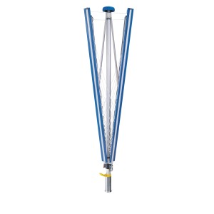 Stendibiancheria a ombrello Stewi Lady Plus, blu navy, chiuso. 60 m di filo.