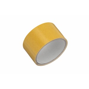 Ruban adhésif jaune LUX, 5 m x 50 mm, ruban double face pour revêtements de sol.