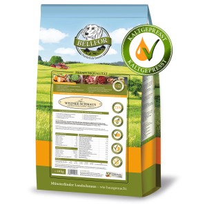 Bellfor Wildsee-Schmaus cibo secco per cani con anatra, 10kg. Alimento pressato a freddo con anatra e olio di salmone.