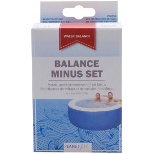 Planet Spa Balance Minus Set pour l'entretien du spa avec stabilisateur de calcaire.