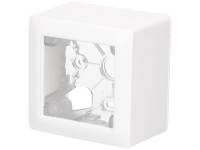 AP-Rahmen Kallysto Hager Weiss 74 x 74 x 54 mm