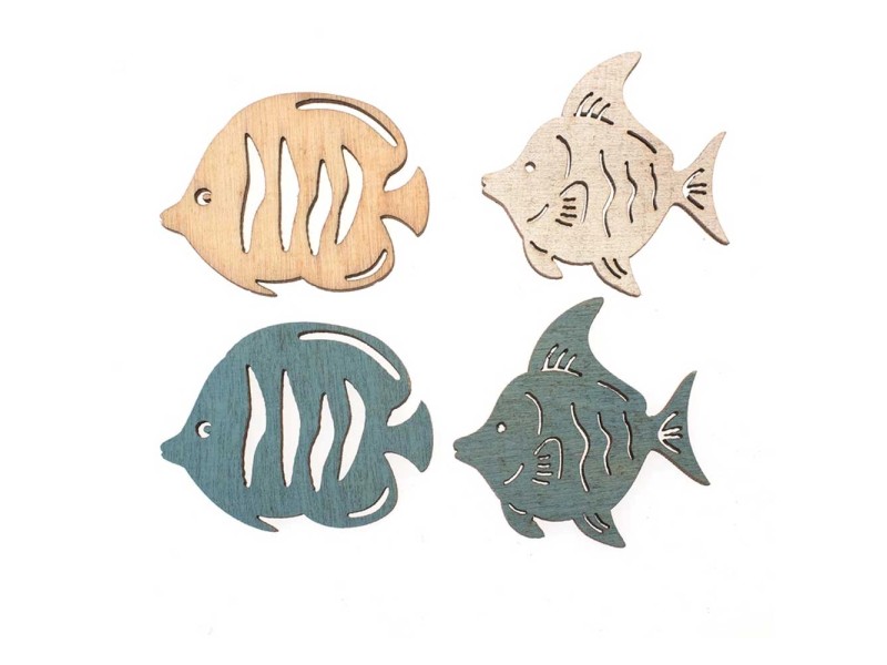 Holzstreuteile Fische 3,5 x 4 cm / 12 Stk. kaufen bei OBI