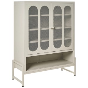 Beliani Buffet Soletta beige 108 x 84 x 35 cm