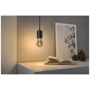 Paulmann LED-Birne E27 Rauchglas, warmweißes Licht, schwebender Faden, dekorative Beleuchtung.
