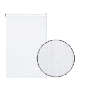 Gardinia EasyFix Store Enrouleur Uni, 45x150 cm, blanc pur, tissu structuré, montage facile sans perçage.