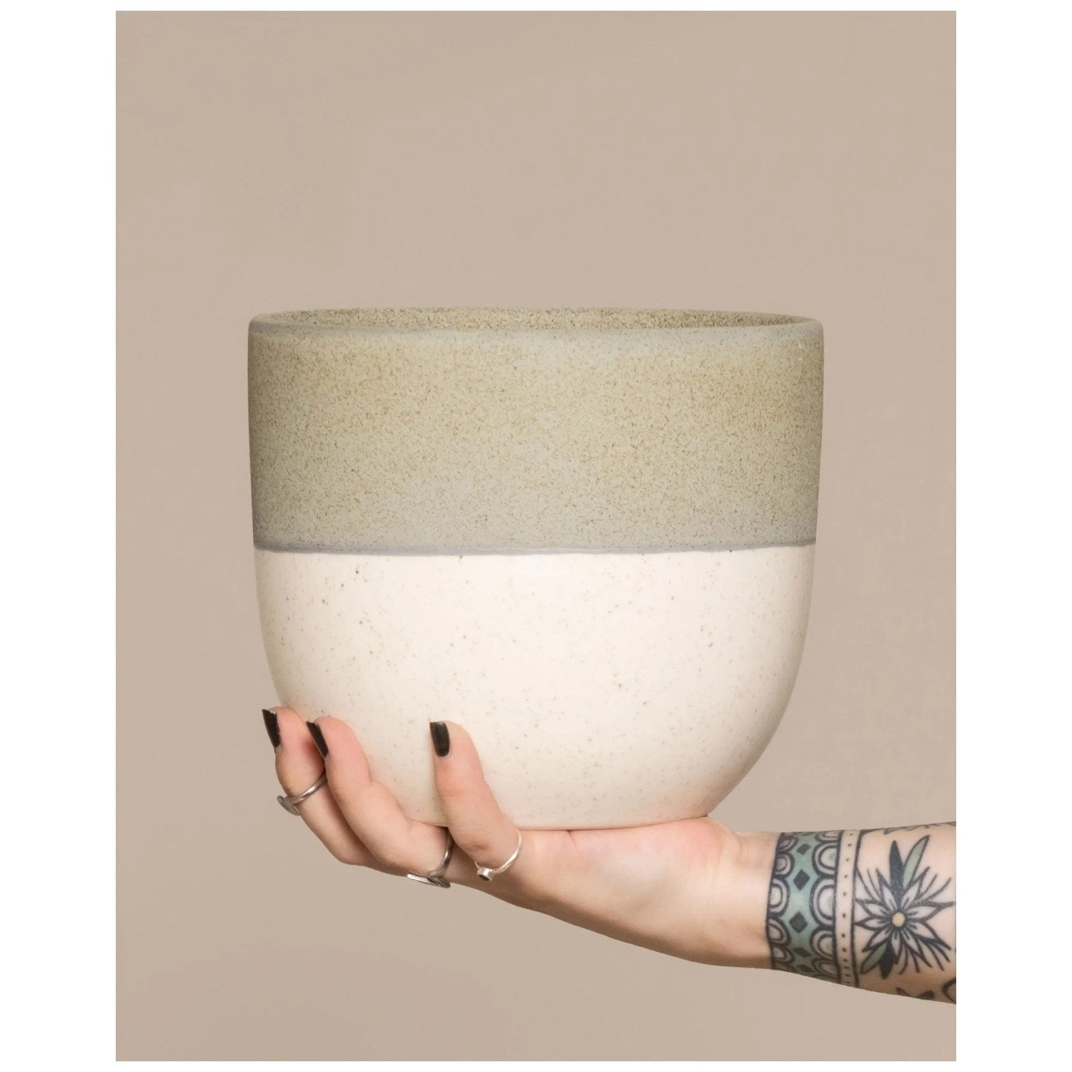 Feey Coprivaso Variado ceramica Bianco Verde 14 cm acquista da OBI