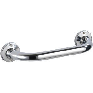 Wenko Barre d'appui de baignoire Basic, 25 cm, acier inoxydable poli pour plus de sécurité dans la salle de bain.
