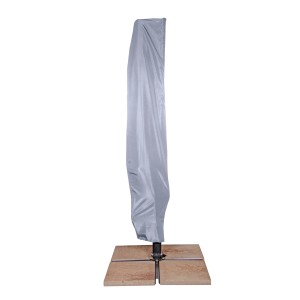 Copertura protettiva Doppler per ombrellone a braccio fino a 400 cm, grigia. Protegge dalle intemperie.