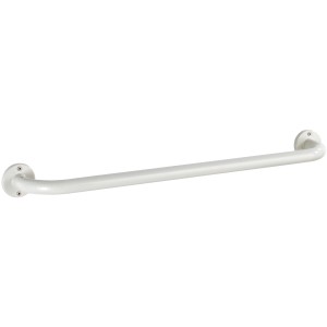 Wenko Porta asciugamani Basic, acciaio inox, bianco, 60 cm, per montaggio a parete.