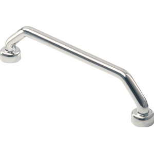 Maniglia per mobili 909 in metallo cromato lucido.