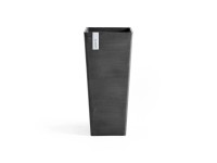 Ecopots Pflanzgefäss Rotterdam High Dunkelgrau (HxBxT) 70 cm x 32 x 32 cm