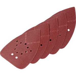 Lot de 5 feuilles abrasives LUX K120 pour ponceuse Black+Decker Mouse, accessoire pour multi-ponceuse.