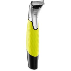 Tondeuse à cheveux Trisa Vario Blade 2en1 jaune/argent avec tête de lame amovible.