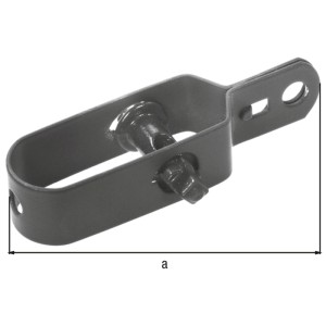Tendeur de fil galvanisé, anthracite, 100 mm, pour construction de clôtures et écrans.
