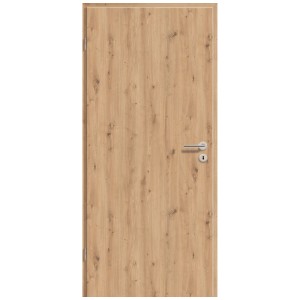 Porta interna GetaDoor Artis rovere, 201,5x85 cm, apertura a sinistra. Porta decoro legno con maniglia.